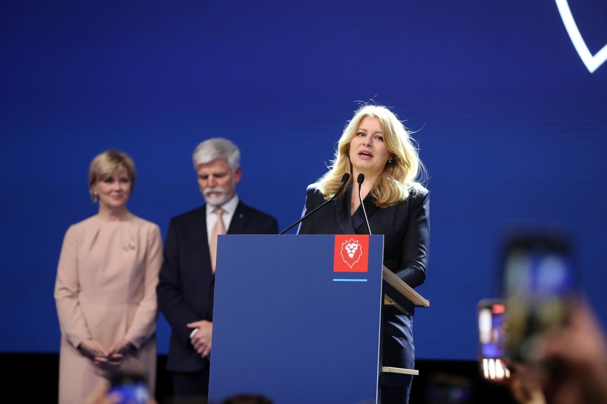 Prezidentské volby 2023: Do štábu Petra Pavla zavítala slovenská prezidentka Zuzana Čaputová (28. 1. 2023)