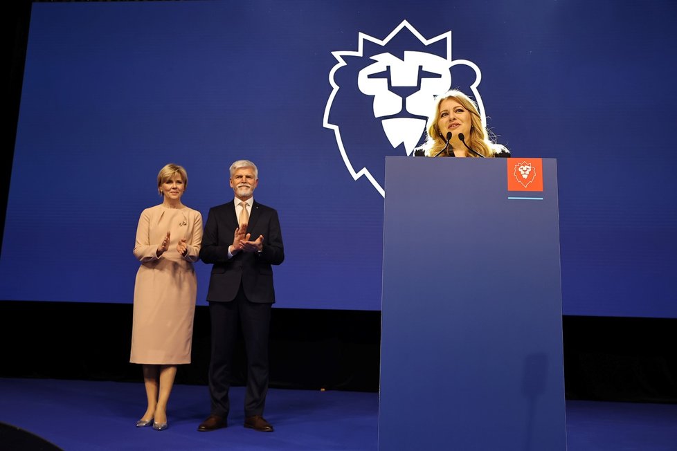 Prezidentské volby 2023: Do štábu Petra Pavla zavítala slovenská prezidentka Zuzana Čaputová (28. 1. 2023)