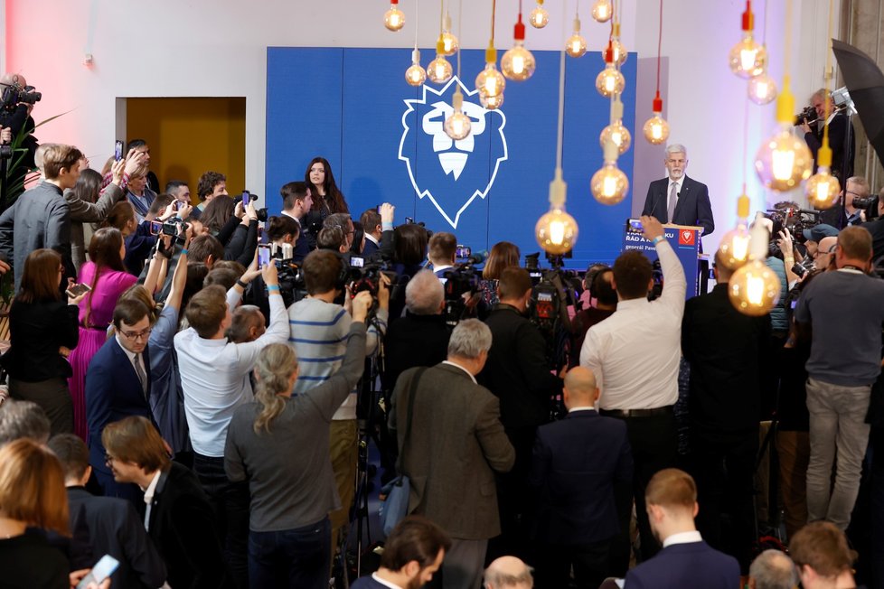 Prezidentské volby 2023: Petr Pavel během tiskové konference (14. 1. 2023)