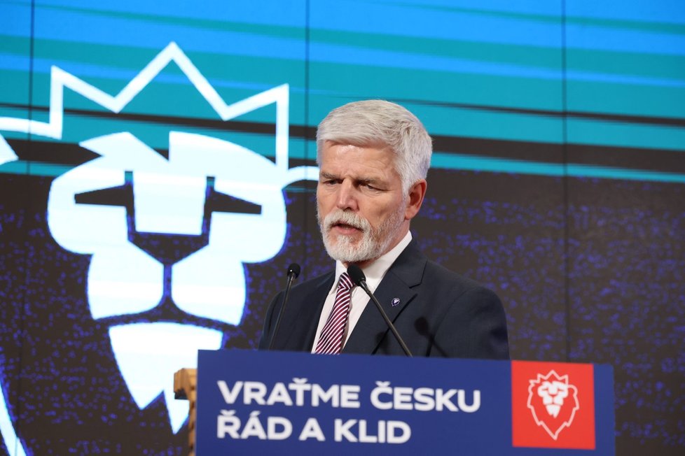 Prezidentské volby 2023: Petr Pavel během tiskové konference (14. 1. 2023)