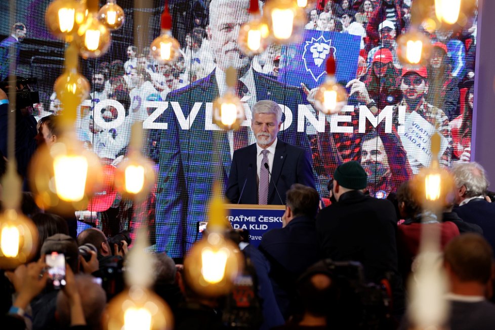 Prezidentské volby 2023: Petr Pavel během tiskové konference