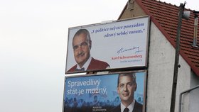 Billboardy kandidátů na českého prezidenta: Kníže je znepokojen stavem české politiky. Není sám