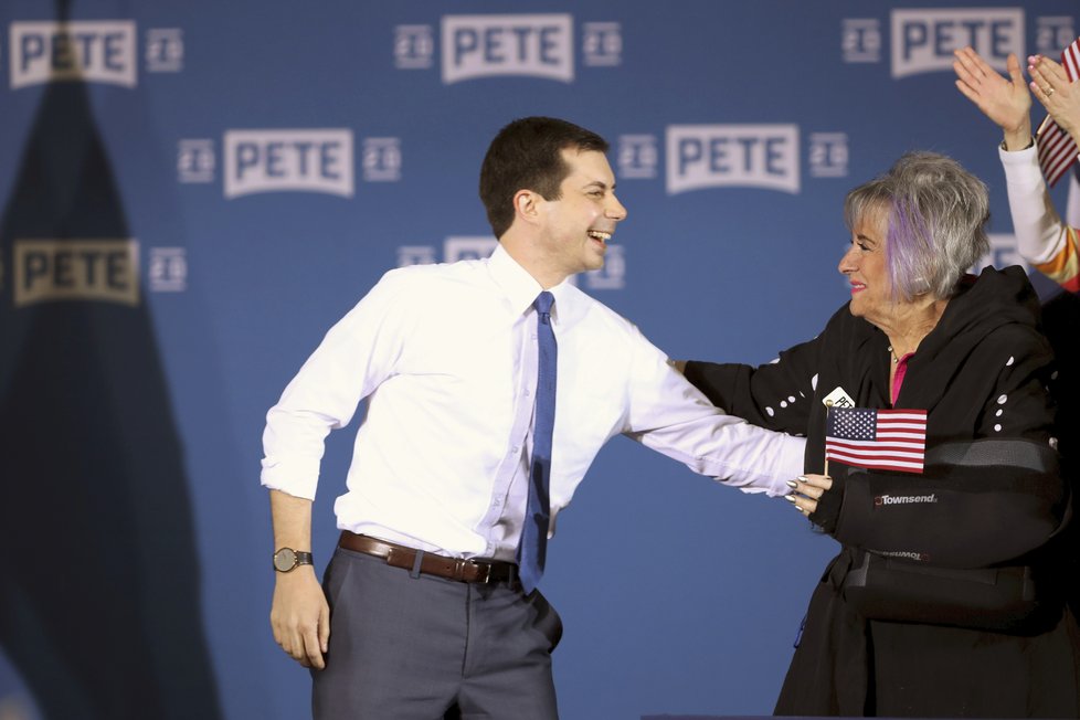 Kandidát na prezidenta USA Pete Buttigieg.