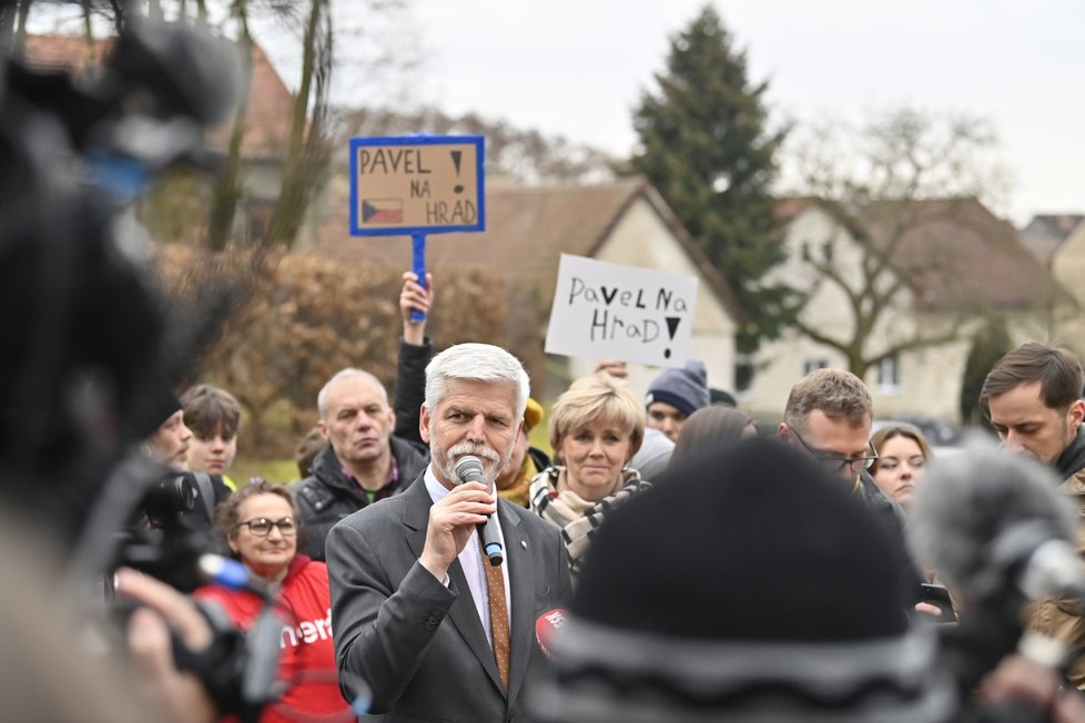 Prezidentské volby 2023: Petr Pavel volil v obci Černouček(27. 1. 2023)