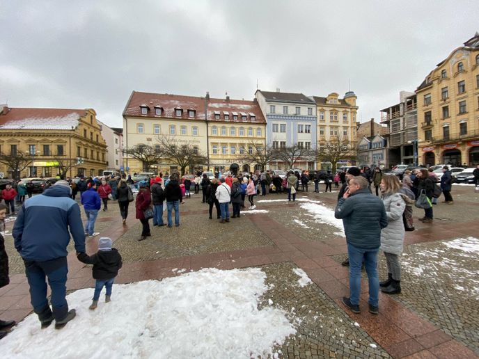 Mítink Andreje Babiše v Děčíně 