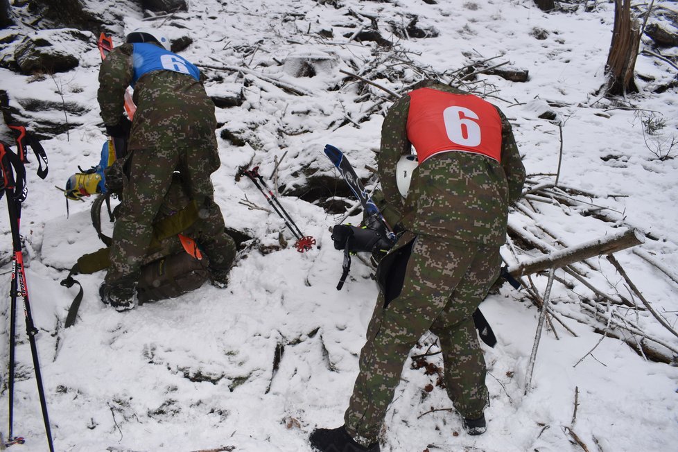 Drsný armádní závod Winter Survival probíhal v Jeseníkách.