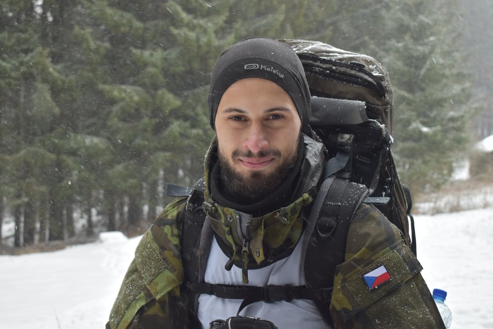 Jan Krajcigr (23), student vojenské tělesné výchovy v Praze