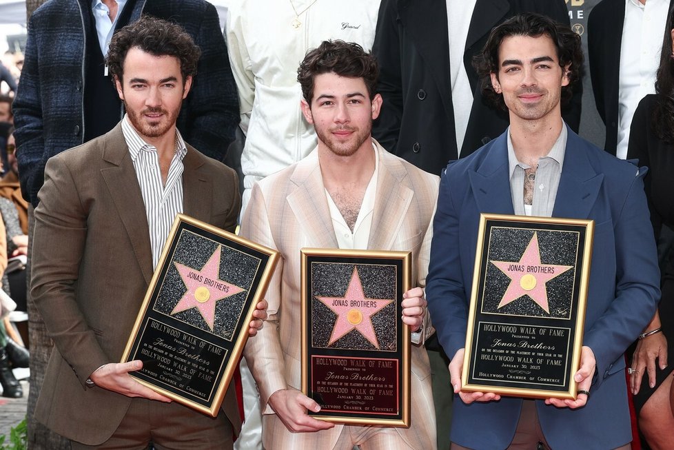 Skupina tří bratrů Jonas Brothers získala svou hvězdu na chodníku slávy v Los Angeles.