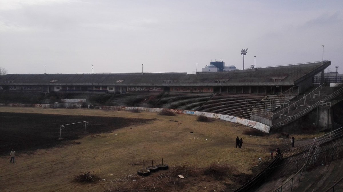 Stadion Za Lužánkami, únor 2015.