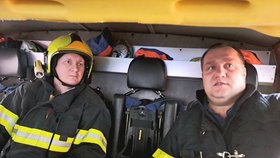 Tomášovi se v den jeho 43. narozenin splnil velký sen - na chvíli se stal hasičem.