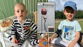 Maminka o boji Kryštůfka (4) s leukemií: „Ztrácel se mi před očima, pomohli andělé z Motola“