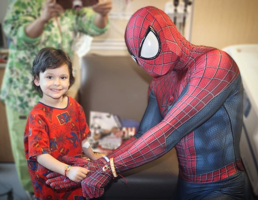 Spiderman pomáhá smrtelně nemocným