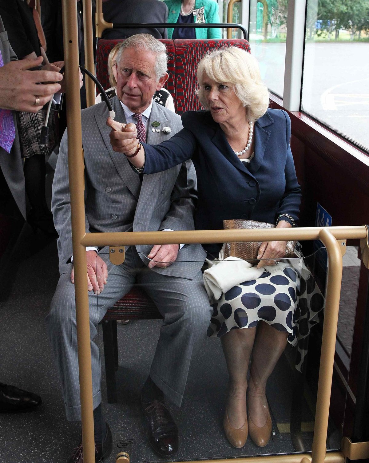 Vévodkyně z Cornwallu, Camilla byla z vybavení ekologického autobusu nadšená.