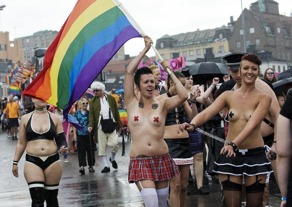 Gay pride jsou oblíbené po celém světě.