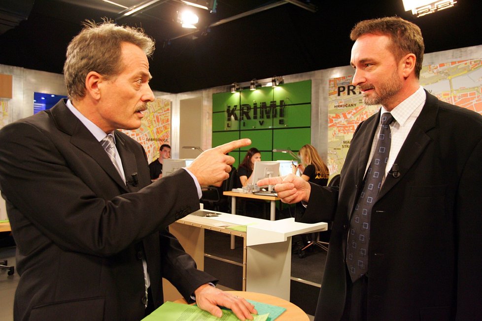 Natáčení pořadu Krimi Live na TV Prima (archiv)