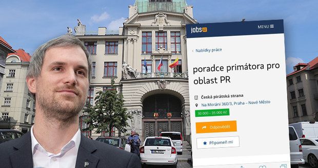 Pražský primátor hledá dalšího poradce.