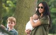 Meghan s Archiem a se synovcem Georgem.