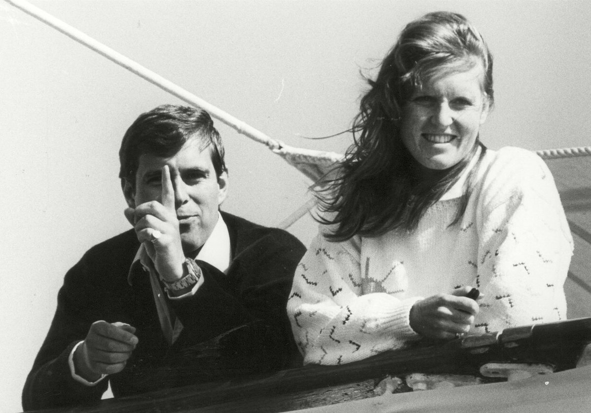 Princ Andrew a Sarah Fergusonová v 80. letech