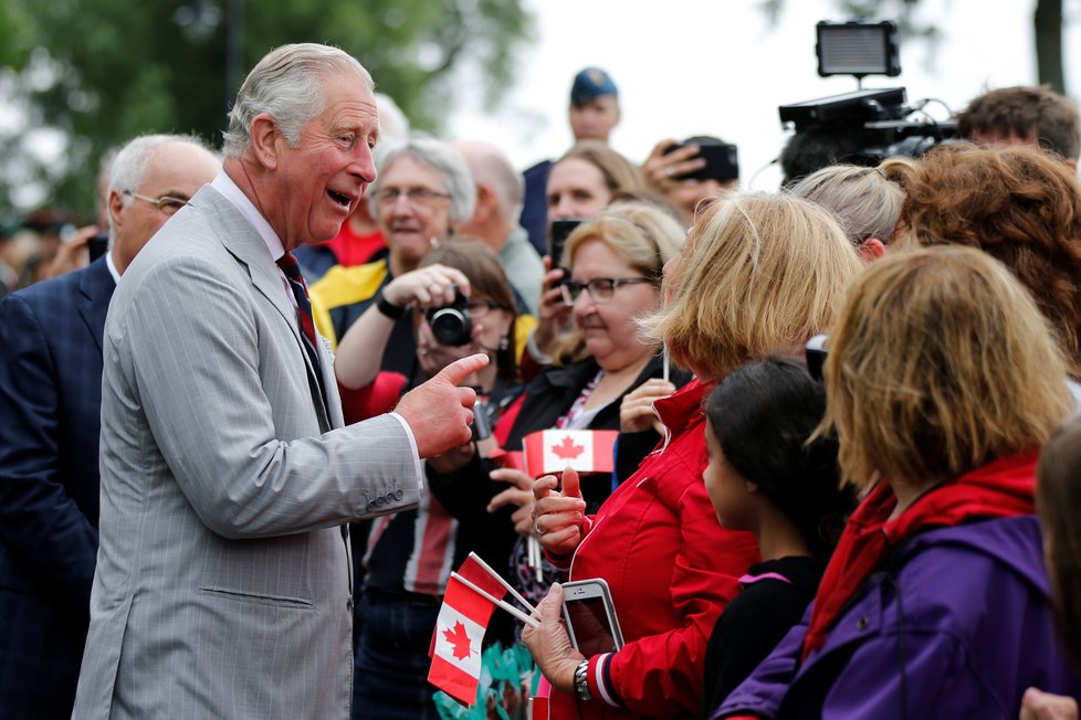 Princ Charles na návštěvě Kanady