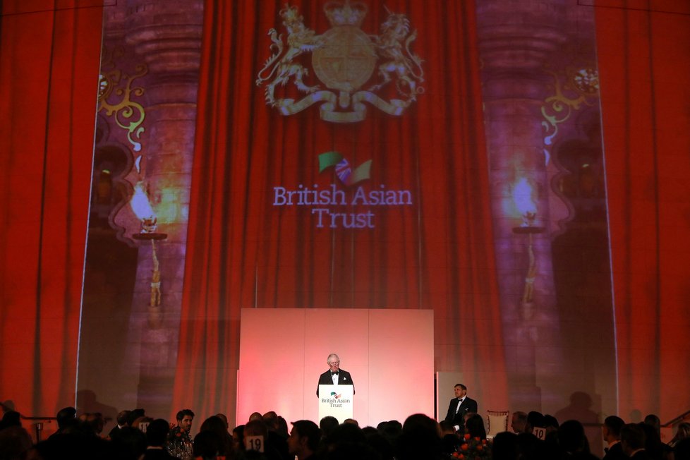 Princ Charles měl na akci British Asian Trust projev.