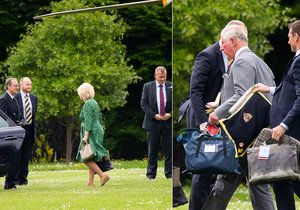 Princ Charles (69) a vévodkyně Camilla (70) se vrátili do Británie, za pár dní čeká je čeká svatba Harryho (33) a Meghan Markle (36).