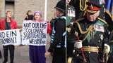 Davy Britů protestují: Karel III. není náš král! Výhrůžky od policistů