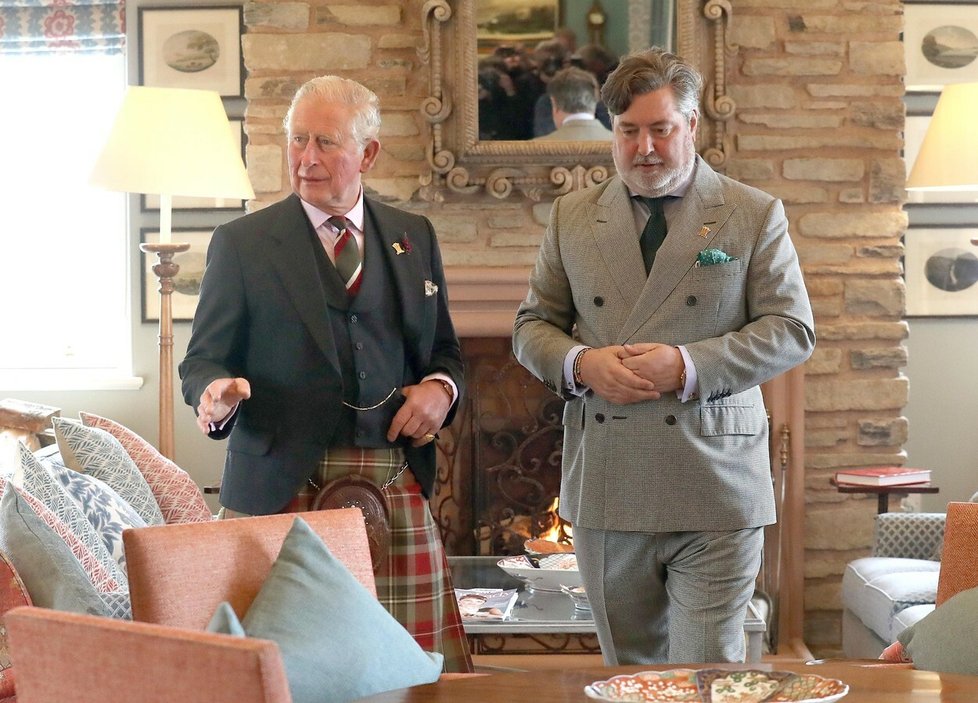 Princ Charles s Michaelem Fawcettem
