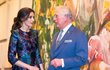 Princ Charles a královna Lezitia si společně prohlédli výstavu