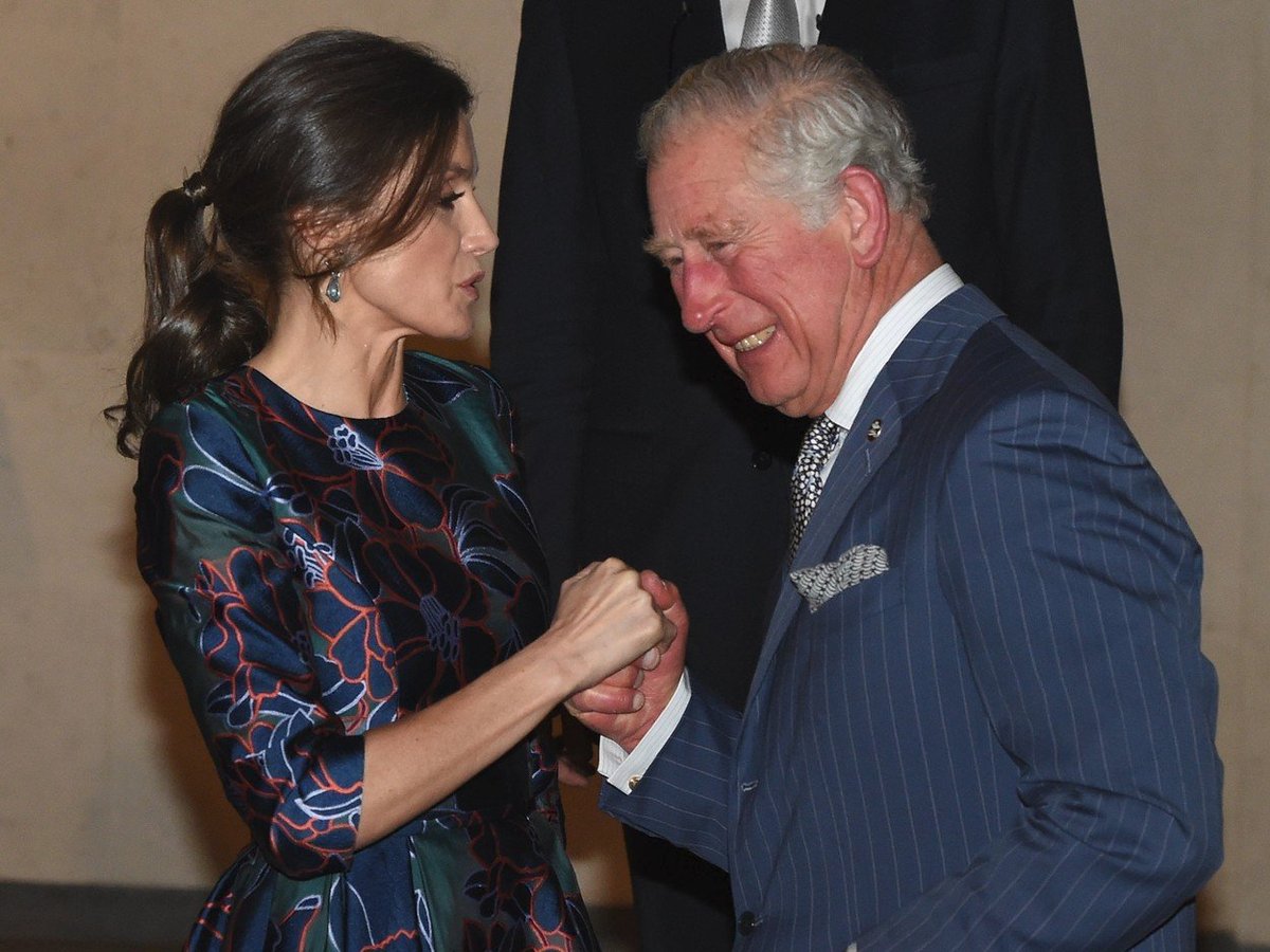 Princ Charles laškoval s královnou Letizií