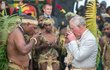 Pořádnou exotiku zažil následník trůnu při odbočce na ostrov Vanuatu.