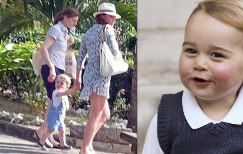 Copak je to za minifešáka? Prince George vyrazil s rodiči na dovolenou!