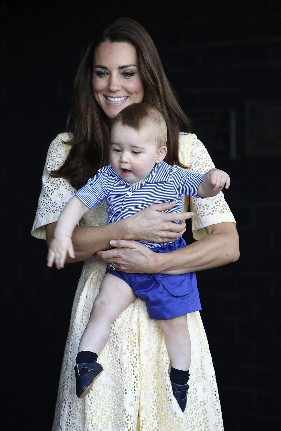 Kate a George si návštěvu australské zoo užili.