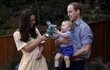 Princ William a Kate Middleton se synem.