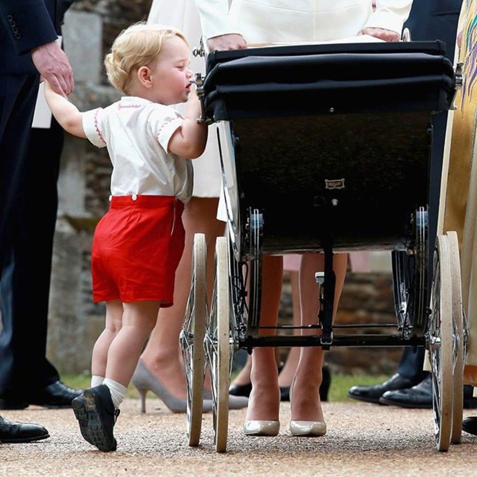 George na křtu princezny Charlotte