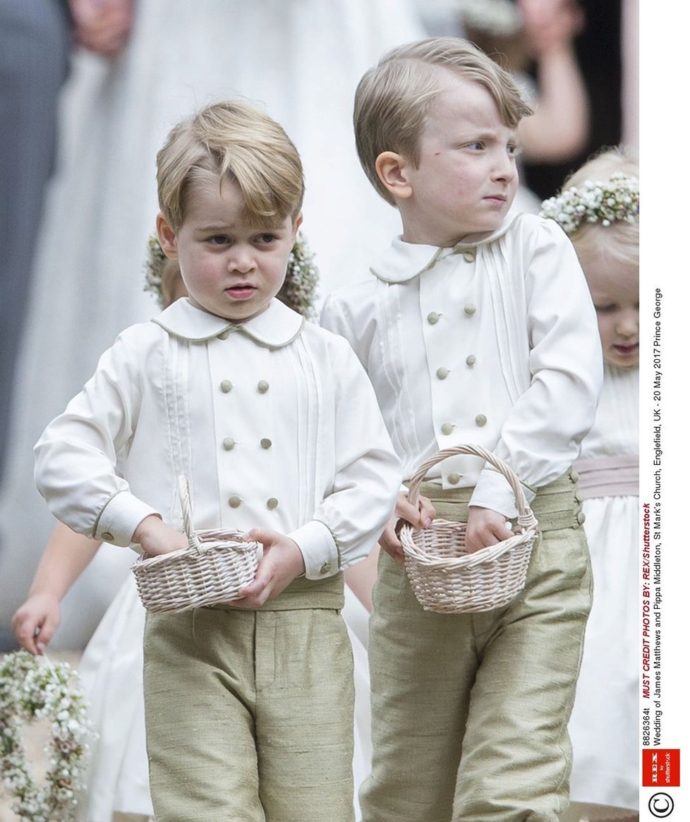 Princ George na svatbě Pippy Middleton