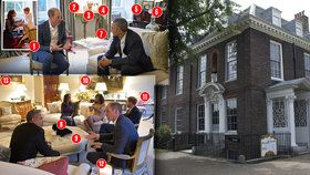 Díky návštěvě Baracka Obamy v Kensingtonském paláci se nám naskytl unikátní pohled do přijímacího salonku u Williama a Kate doma.