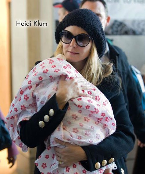 Heidi Klum nedá dopustit na zavinovačky Aden+Anais.