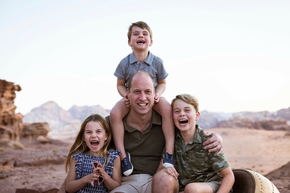 Princ William se všemi svými dětmi