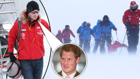 Princ Harry se účastnil závodu na Antarktidu. Nyní byl ale závod zrušen a všichni postupují společně.