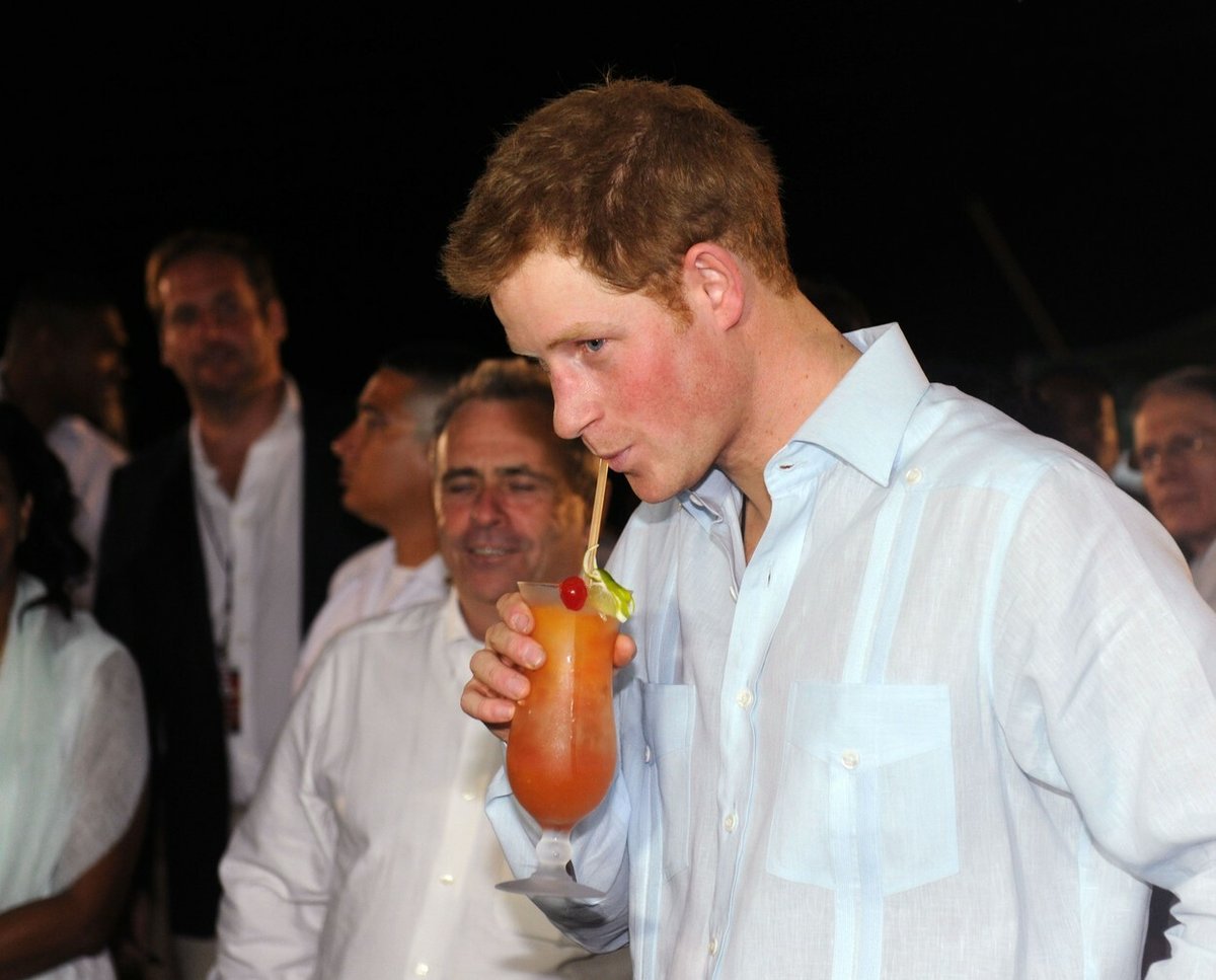 Harry na Belize v roce 2012