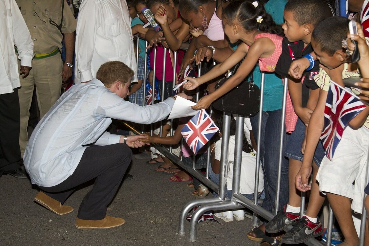 Harry na Belize v roce 2012