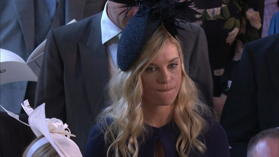 Chelsy Davy na svatbě expřítele, prince Harryho