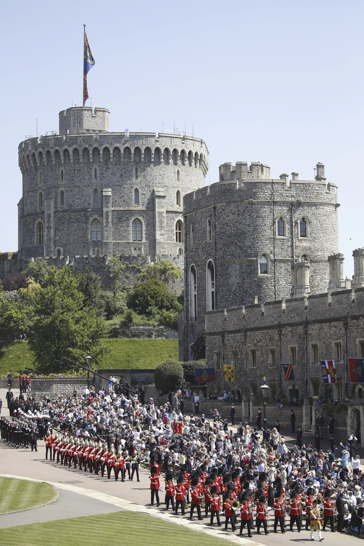 Svatba prince Harryho a Meghan Markle na hradě Windsor.