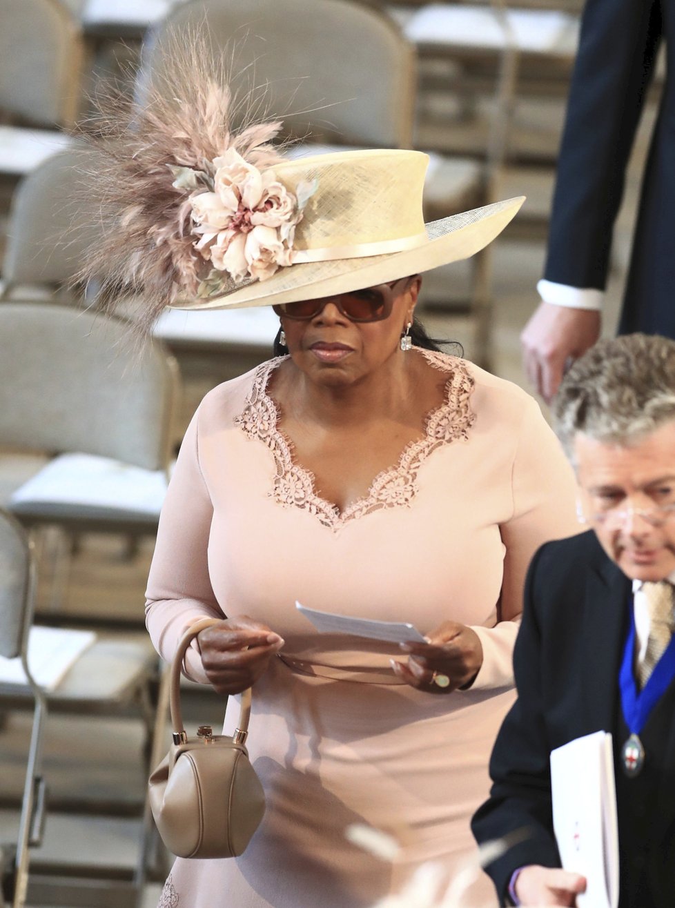 Oprah Winfrey na svatbě britského prince.