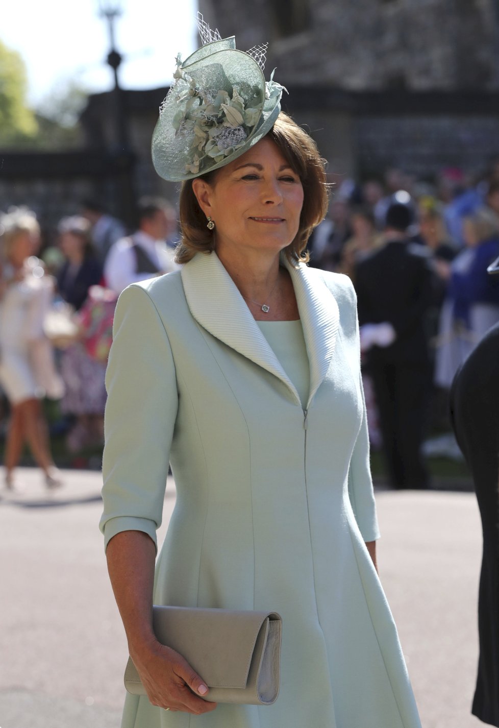 Carole Middleton na svatbě prince Harryho a Meghan Markle