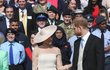 Princ Harry a Meghan Markle na oficiální oslavě 70. narozenin prince Charlese.