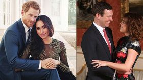 Co o Meghan a Harrym a princezně Eugenii a Jackovi prozradily zásnubní fotky?