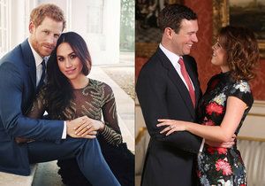 Co o Meghan a Harrym a princezně Eugenii a Jackovi prozradily zásnubní fotky?