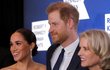 Princ Harry a Meghan Markle na  Robert F. Kennedy Human Rights Ripple of Hope Award Gala v New Yorku