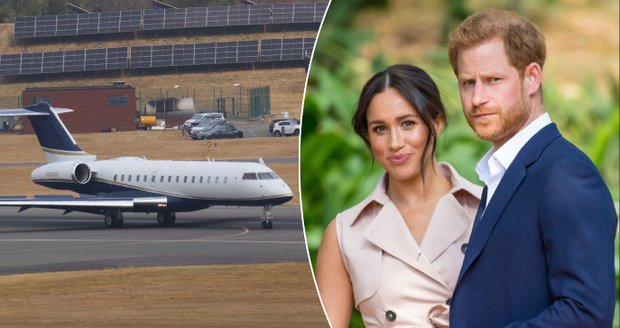 Princ Harry s Meghan a dětmi dorazili do Anglie